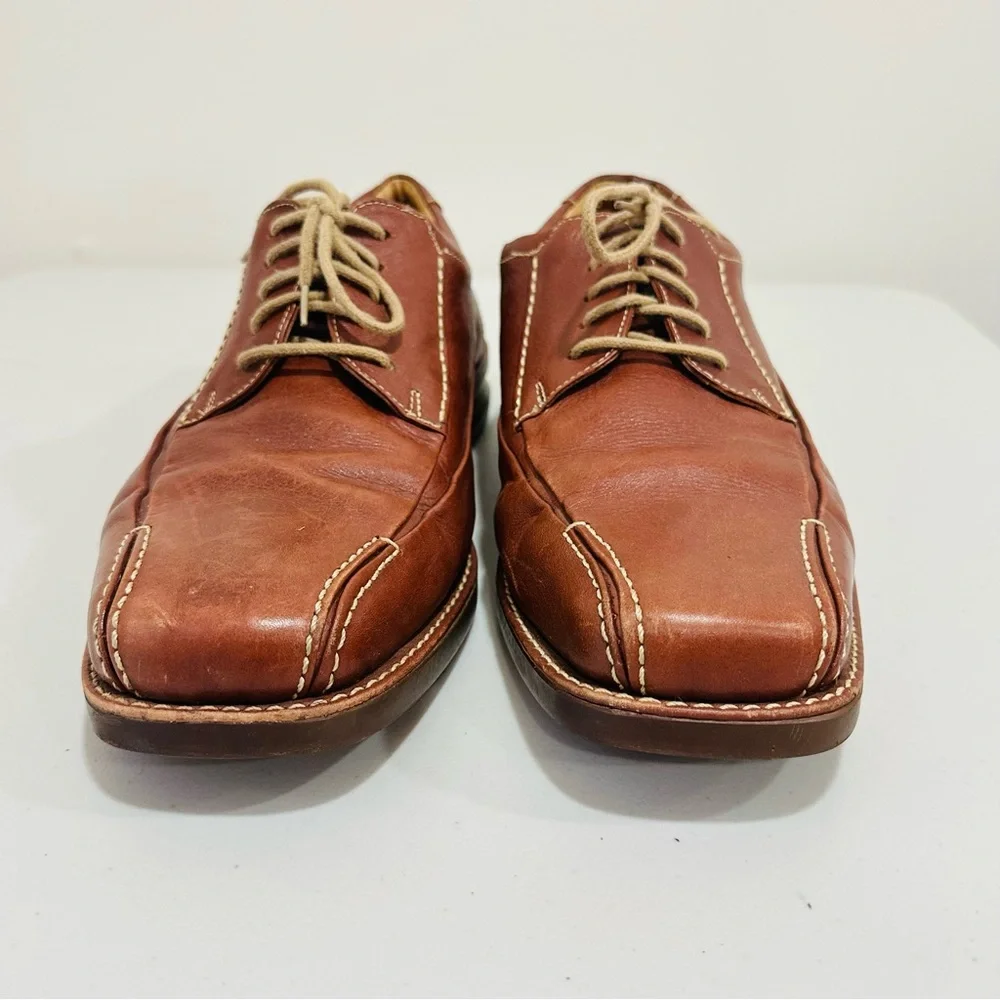 Sandro‎ Moscoloni Men’s Leather Brown Dress Shoes Square Toe Size 11D